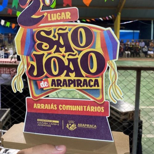 Pelo quarto ano consecutivo, Arraiá do Gonzagão é considerando o 2º melhor Arraiá de Arapiraca